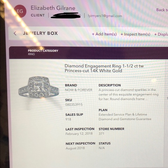 White gold diamond wedding set - Picture 1 of 4